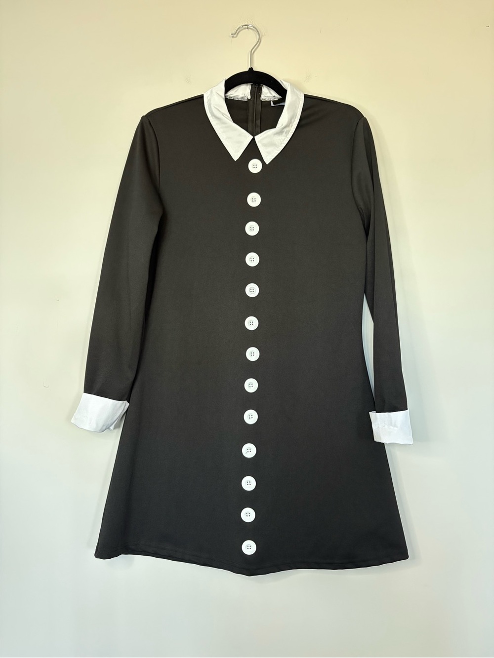 The Adam’s Family Women’s Black Dress Halloween Costume Wednesday Adam’s Gothic
